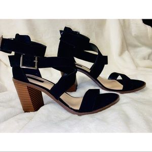 Forever 21 strappy heeled sandals